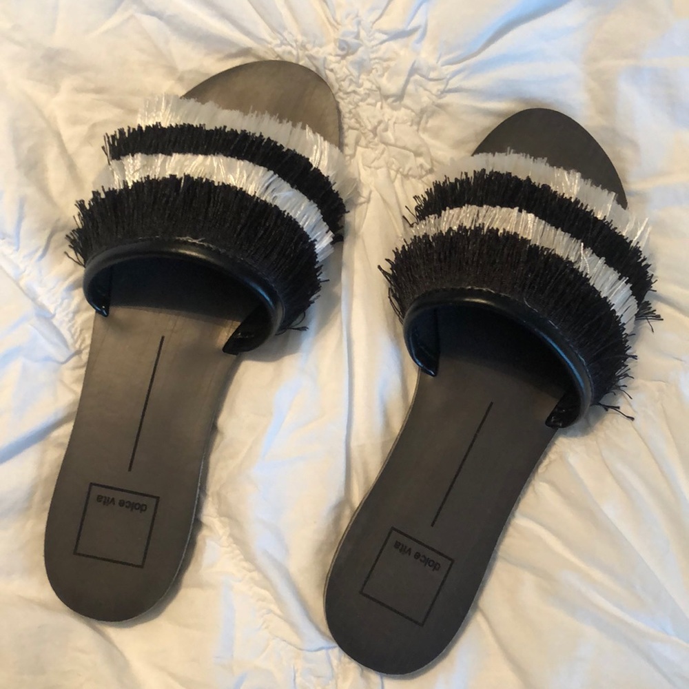 Dolce vita fringe sandals
